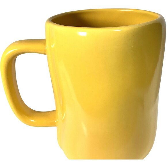 Coffee Mug Rae Dunn "Hello Sunshine" Yellow 18 Ounces 5” Tall 3” Wide - Picture 2 of 8